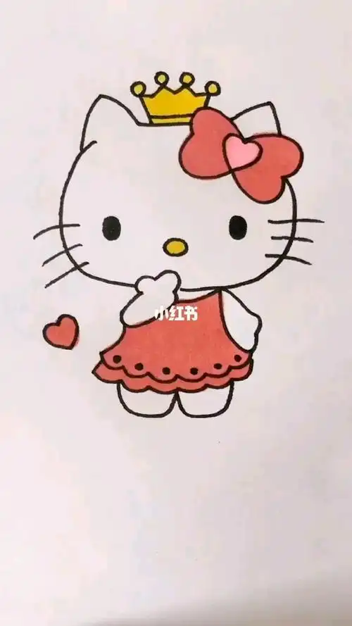 画凯蒂猫简笔画简笔画凯蒂猫怎么样人文绘画