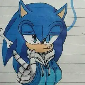 索尼克exe的简笔画