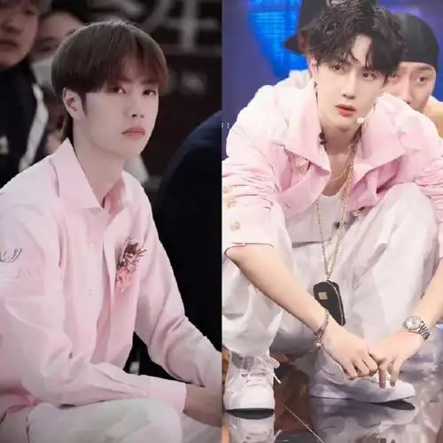 王一博粉色造型适配度