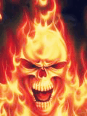 火焰骷髅头_骷髅头_火焰表情