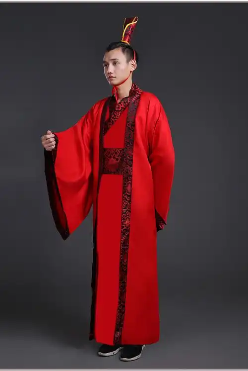 新款古装汉服男大氅服饰直锯汉代古代公子大臣侠客影视演出服