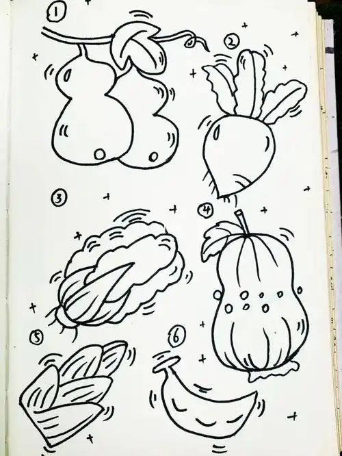 简笔画蔬菜宝宝