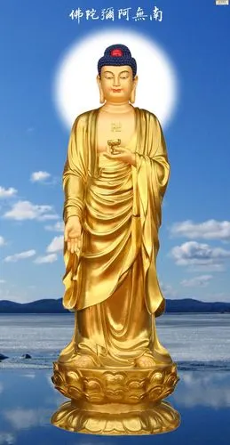 清净庄严的高清版阿弥陀佛像