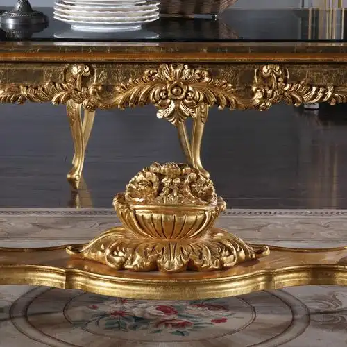 家具fp罗马古典家具欧美欧美家豪华餐台大理石多人餐桌