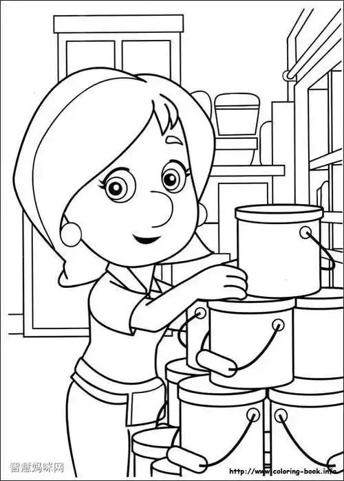 妈妈干活简笔画