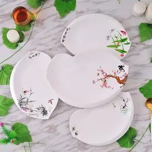 异形盘子菜盘家用不规则个性酒店菜品装饰大号盘陶瓷创意花样餐具