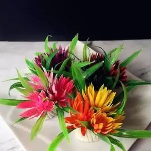 摆盘创意盘饰花草冷菜盘装饰花摆件厨师点缀酒店意境围边装饰盘花