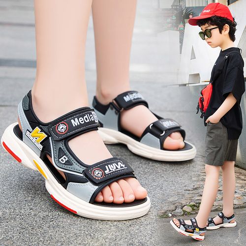 凉鞋男童2023新款夏季软底小学生儿童男孩中大凉鞋
