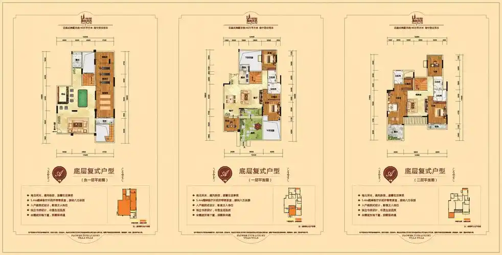 底层复式户型-6室4厅5卫