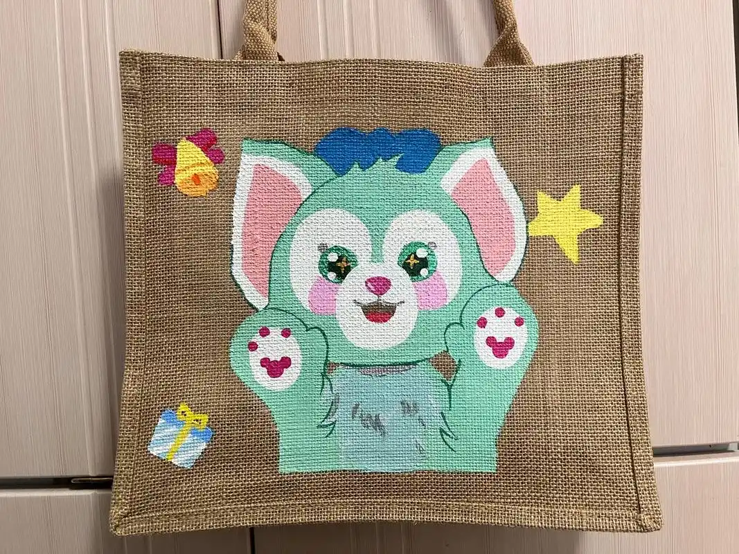 手工diy #麻布袋diy #杰拉多尼 #手绘 - 抖音