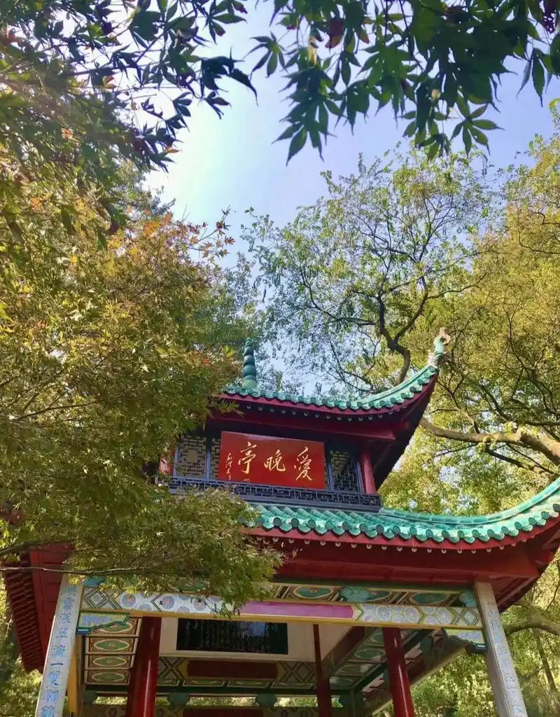 爱晚亭 99岳麓书院 位于湖南省长沙市湘江西岸秀丽的岳麓山下,湖南