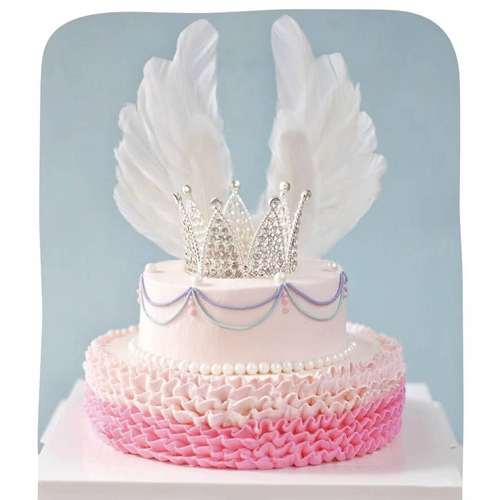 皇冠生日蛋糕装饰公主小女孩珍珠女王王冠复古韩式节日装扮用品