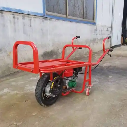 汽油鸡公车爬坡视频草药园施肥搬运车山地运输工具