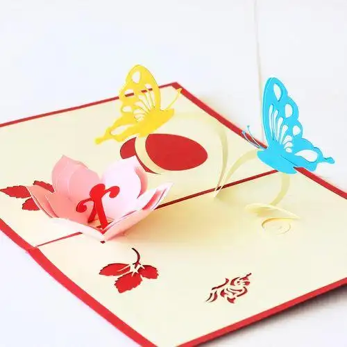 手工制作蝴蝶贺卡制作蝴蝶贺卡