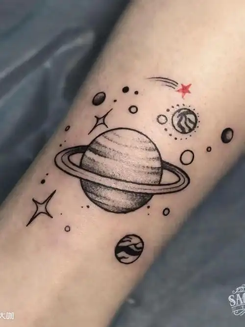 星河_纹身图案手稿图片_麟allen的纹身作品集
