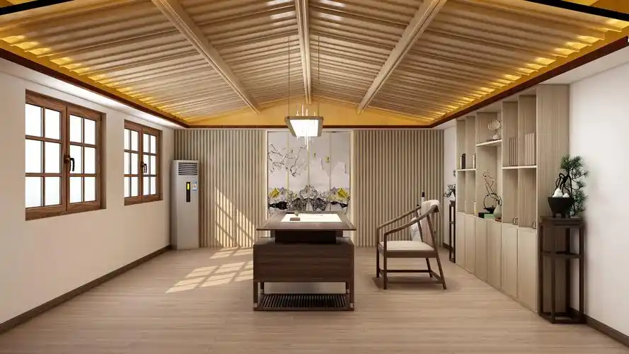 新中式书房淡泊宁静的禅韵风情