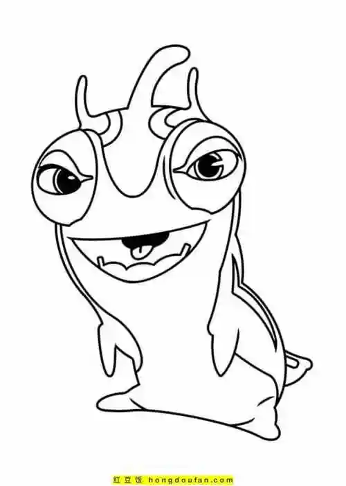 填色卡通,填色大全,填色游戏,填色画,幼儿园,幼儿填色,幼儿涂色,怪兽