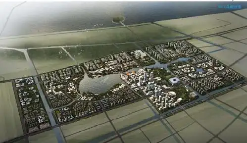 杭州湾上虞滨海新城核心区城市设计.浪花浮城2011