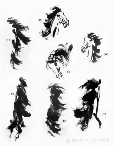 画马超级教程徐悲鸿画马技法