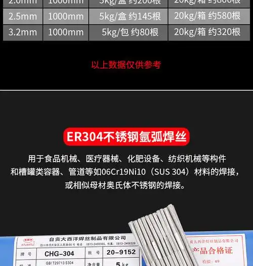 大西洋不锈钢焊丝er308l309ler31er316ler321不锈钢氩弧焊丝