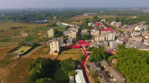 广东省阳江市阳东区红丰镇塘角太山村外嫁女回娘家欢聚下集