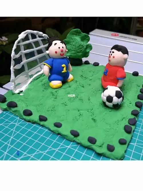 足球比赛幼儿园手工