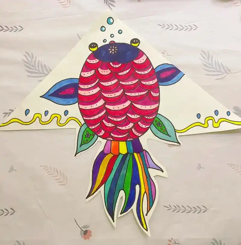 儿童简笔画快乐的鱼下