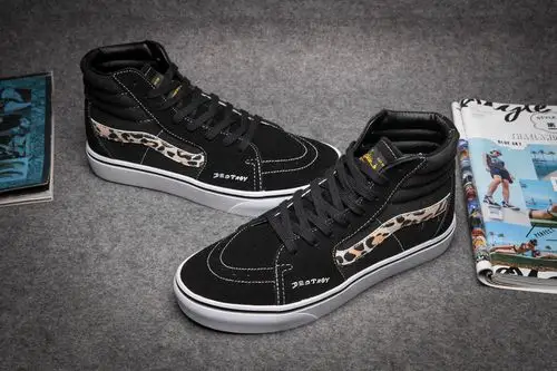 万斯sbtg最新定制 vans old skool broken bones高帮狂野豹纹男女鞋