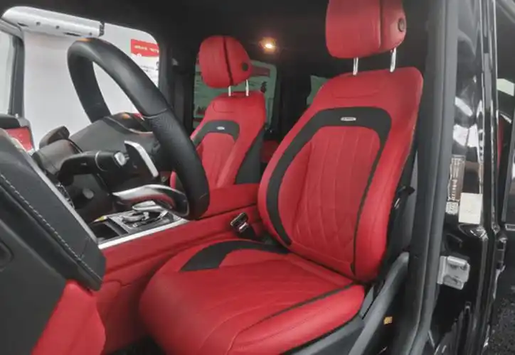 奔驰大g改装红色真皮内饰