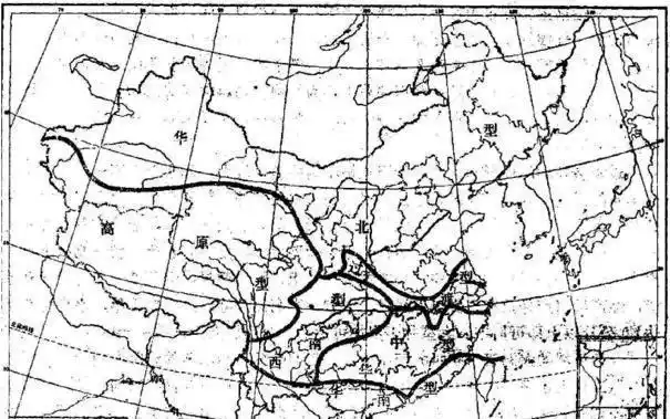 华北型:黑色华南型:黑白相间华中型:多为黑白花,也有少量黑猪过渡型
