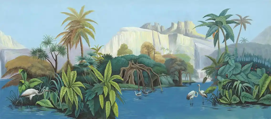 艾嘉利壁画(西洋画雨林篇)