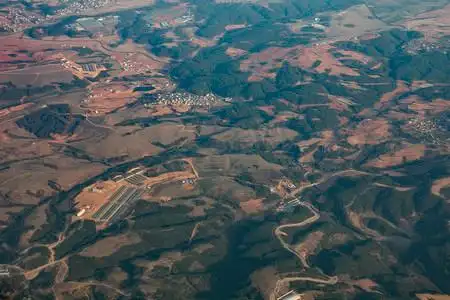 俯瞰俯视广阔壮丽山河大地摄影图