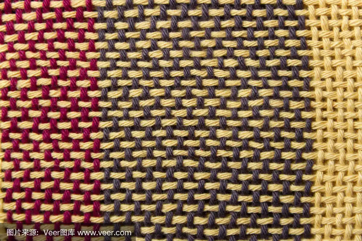 多色织机织物的质地