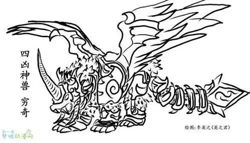 简笔画四大神兽简笔画教程四大神兽简笔画玄武朱雀帅气的神兽简笔画