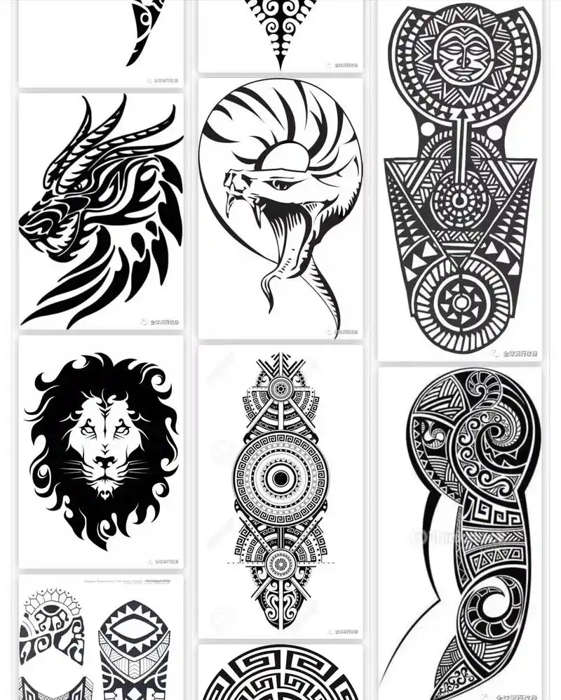 纹身手稿 #纹身图案手稿 #图腾 @dou 小助手 @抖音 - 抖音