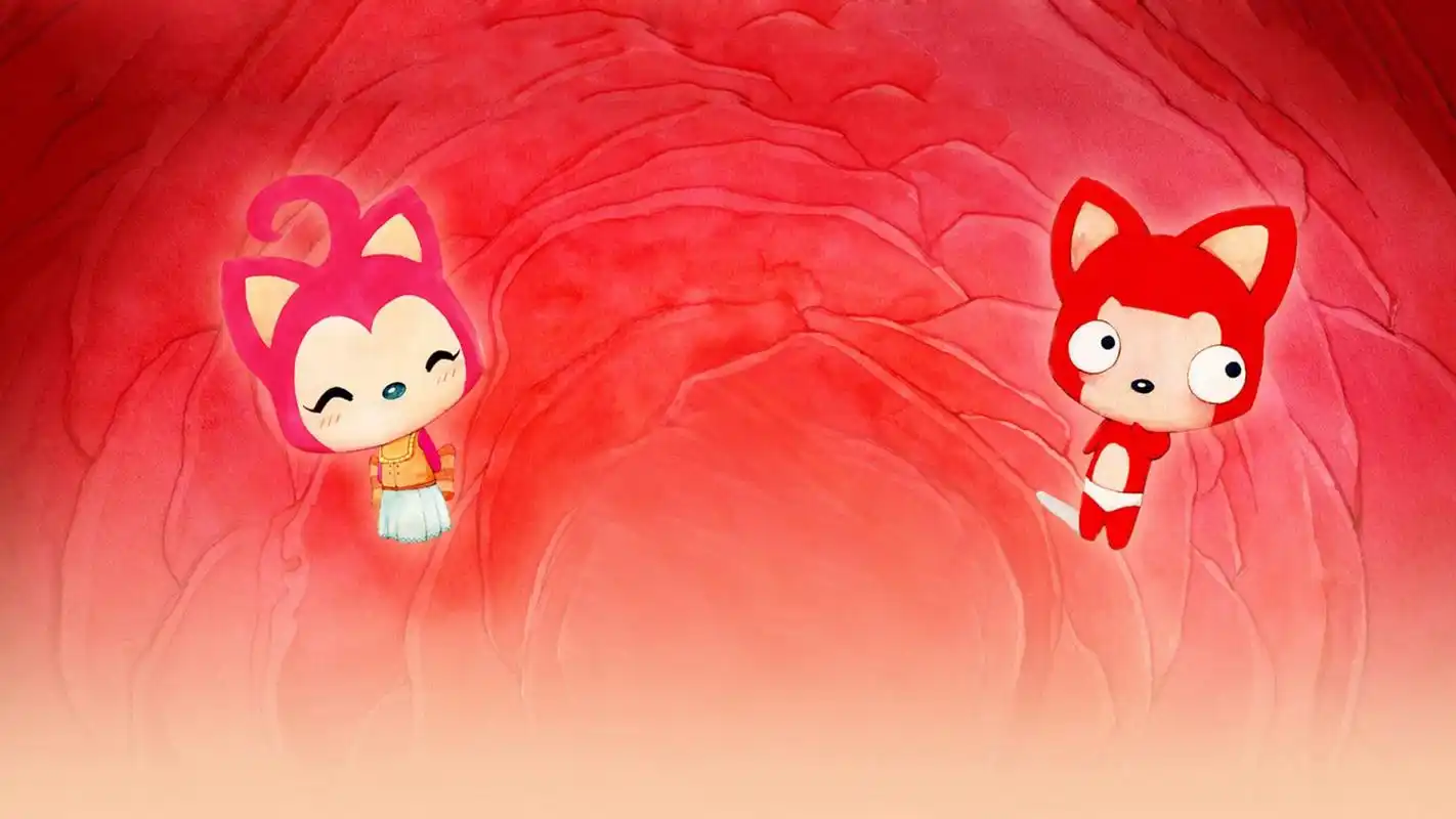 阿狸与桃子情侣桌面壁纸