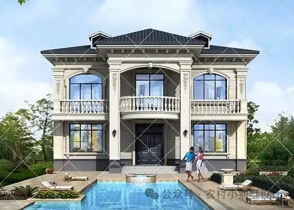 16套二层简欧风格农村小别墅造价18万起建这才叫乡村自建房别墅