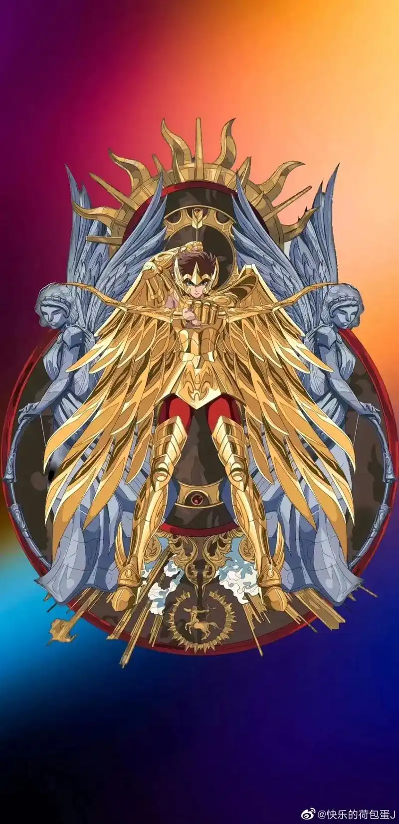 射手座 艾俄洛斯 黄金圣衣#圣斗士星矢 #黄金圣斗士 #超燃 - 抖音