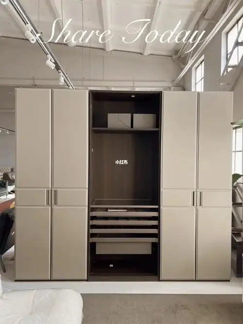 高端定制皮革门衣柜06衣帽间可整体设计