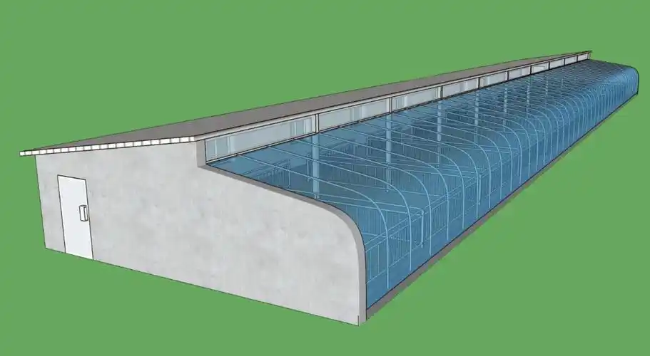 大棚式猪舍,夏季炎热怎么办?物理通风降温设计,实现零能耗