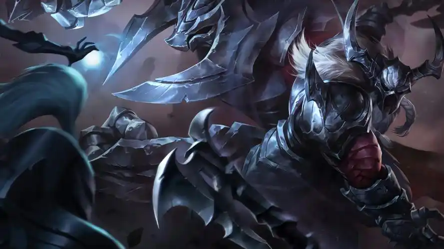 高清黑暗骑士奥拉夫英雄联盟图片