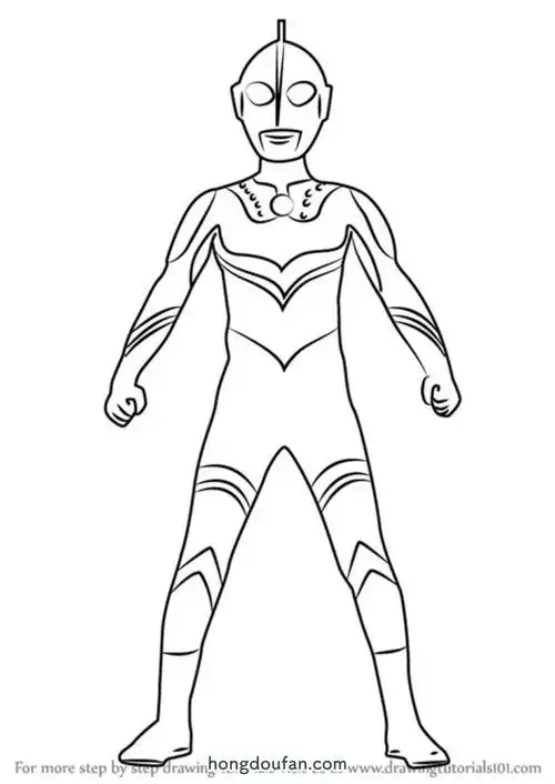 欧布奥特曼简笔画