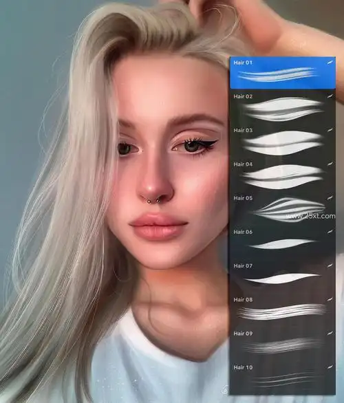 超级赞的procreate人像厚涂笔刷素材资源包