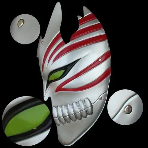 动漫cosplay道具 死神半脸面具 黑崎一护半虚 死神道具 批发定制