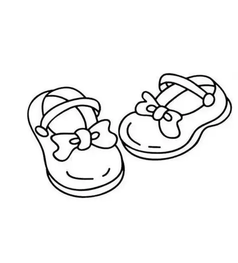 幼儿园简笔画鞋