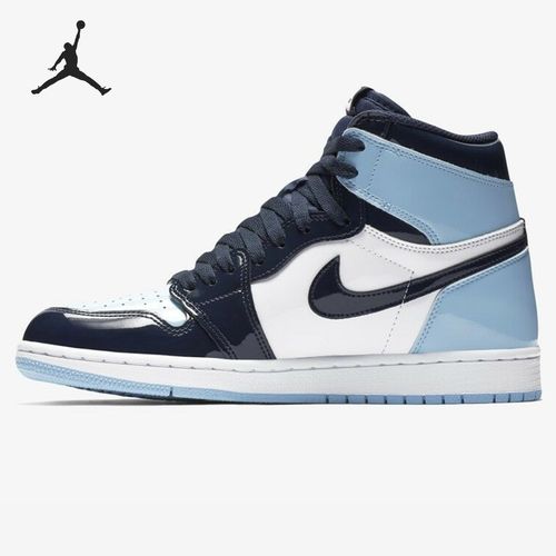 nike/耐克正品air jordan 1 asg aj1 全明星漆皮北卡蓝cd0461-401