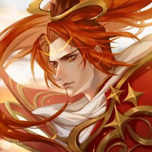 王者英雄头像韩信2红头发帅哥我prprpr
