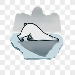 卡通北极熊图案图片