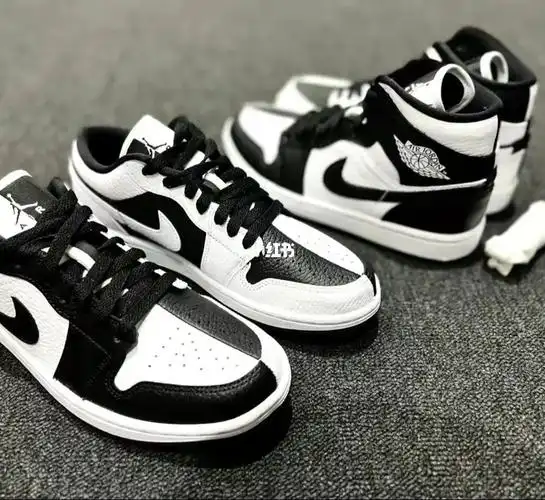 aj1midse黑白熊猫阴阳