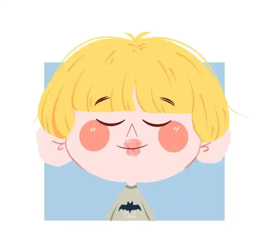 害羞文静内向小男生 #绘画 #画个头像 #手绘头像约稿 # - 抖音